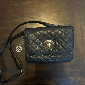 DKNY Black Quilted Shoulder Bag